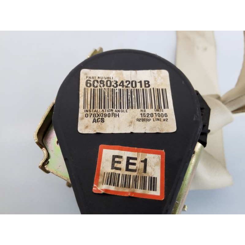 Recambio de cinturon seguridad delantero derecho para ssangyong rexton 270 xvt limited referencia OEM IAM 608034201B 078X090RH E