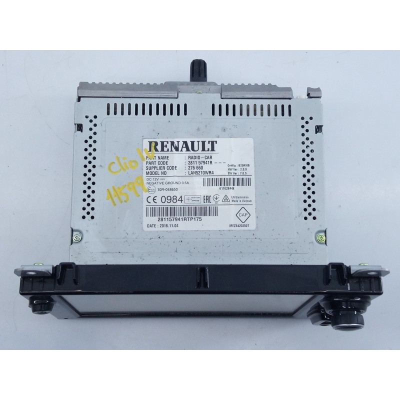 Recambio de sistema navegacion gps para renault clio iv dynamique referencia OEM IAM 281157941R 281157941RTP175 E2-A3-13-2