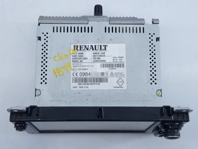 Recambio de sistema navegacion gps para renault clio iv dynamique referencia OEM IAM 281157941R 281157941RTP175 E2-A3-13-2
