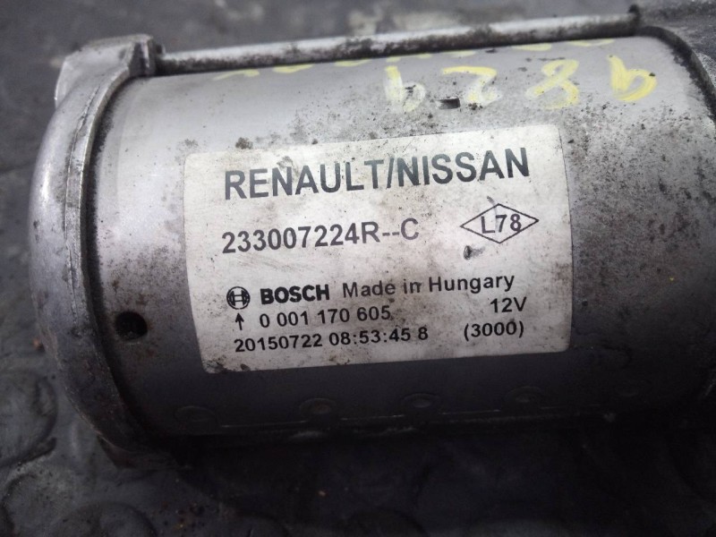 Recambio de motor arranque para nissan qashqai (j11) acenta referencia OEM IAM 233007224R  P3-A10-8-1
