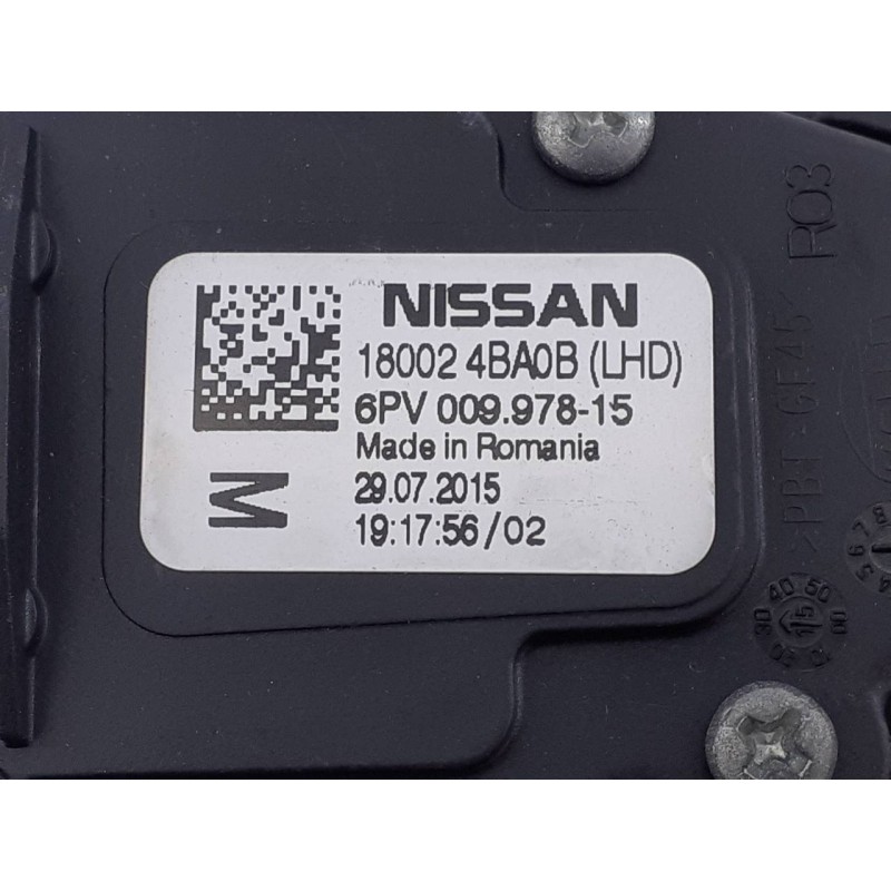 Recambio de pedal acelerador para nissan qashqai (j11) acenta referencia OEM IAM 18002ABA0B  E3-B4-23-2