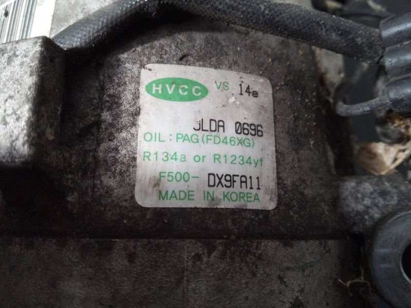 Recambio de compresor aire acondicionado para kia sportage drive 4x2 referencia OEM IAM JLDA0696 DX9FA11 P3-A1-4-1