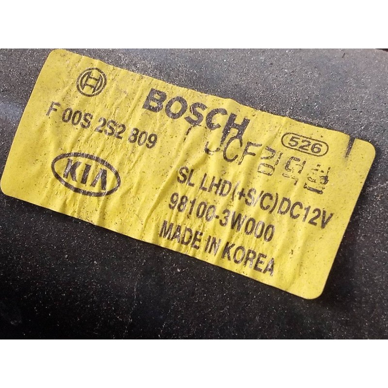 Recambio de motor limpia delantero para kia sportage emotion 4x2 referencia OEM IAM 981003W000 F00S2S2809 