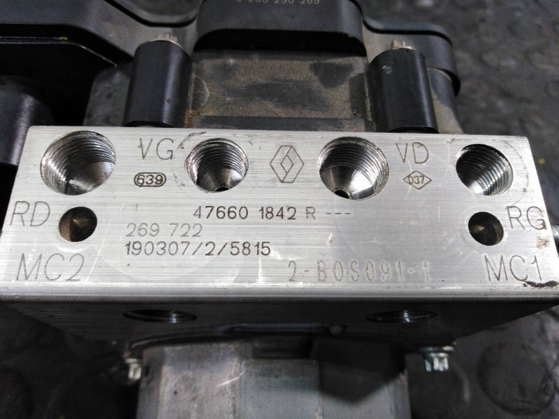 Recambio de abs para renault clio iv dynamique referencia OEM IAM 470001842R 0265290289 P3-A8-13-5