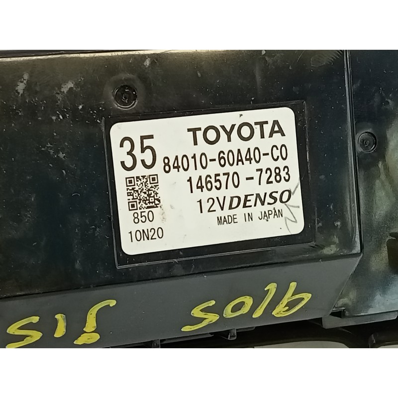Recambio de mando climatizador para toyota land cruiser (j15) basis referencia OEM IAM 8401060A40CO  E3-B2-13-3