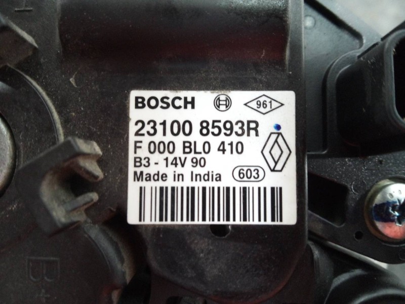 Recambio de alternador para renault clio iv dynamique referencia OEM IAM 231008593R  P3-B5-17-1