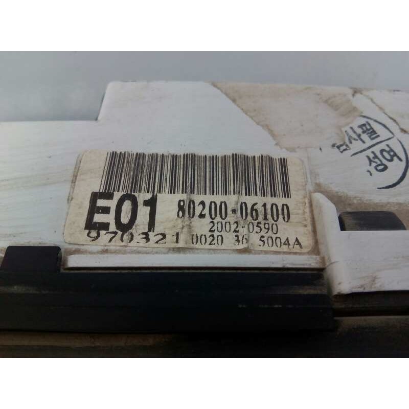 Recambio de cuadro instrumentos para ssangyong korando referencia OEM IAM 8020006100  E3-A3-12-1