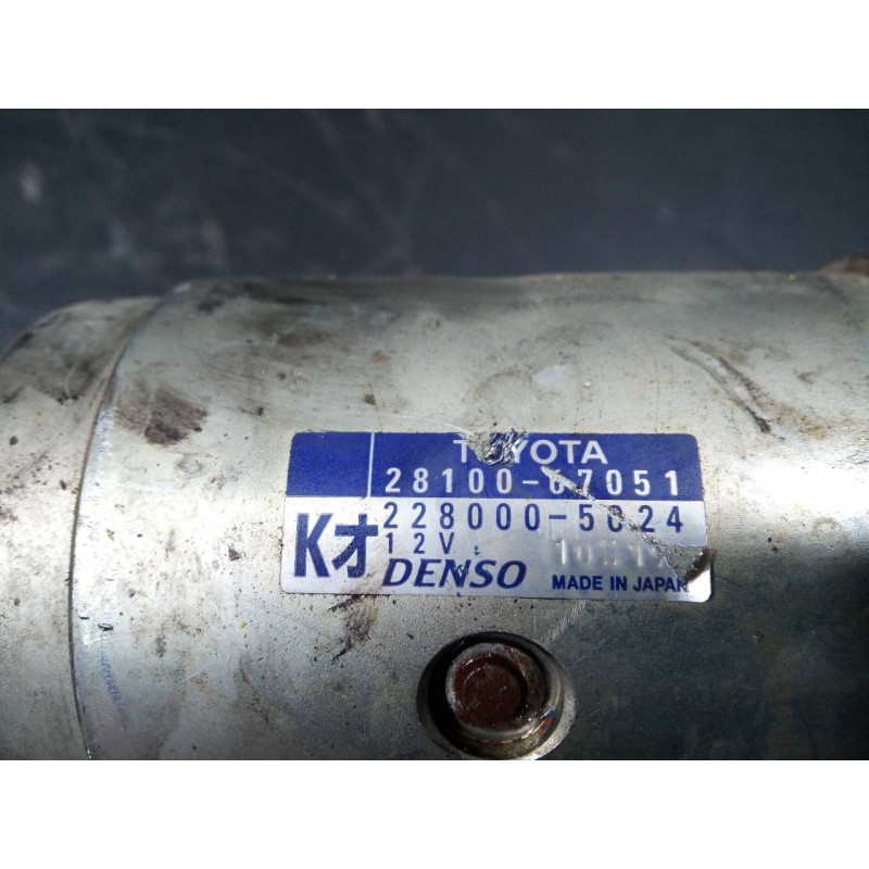 Recambio de motor arranque para toyota land cruiser (j15) basis referencia OEM IAM 2810067051 228005024 P3-B7-17-3