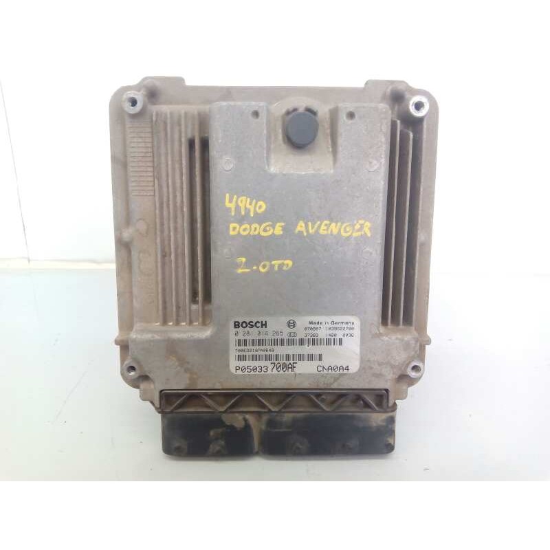 Recambio de centralita motor uce para dodge avenger sxt referencia OEM IAM P05033700AF 0281014265 E3-A5-12-1