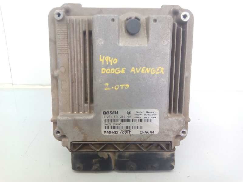 Recambio de centralita motor uce para dodge avenger sxt referencia OEM IAM P05033700AF 0281014265 E3-A5-12-1