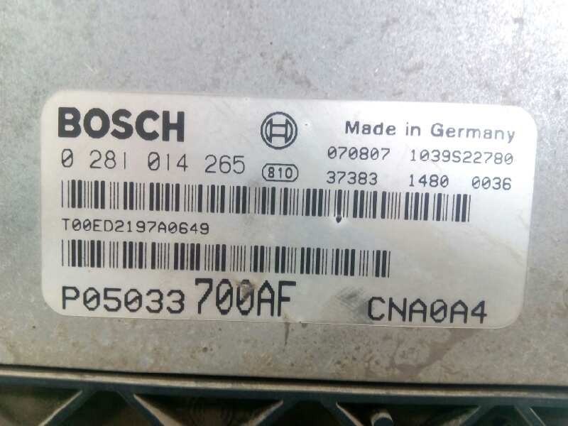 Recambio de centralita motor uce para dodge avenger sxt referencia OEM IAM P05033700AF 0281014265 E3-A5-12-1