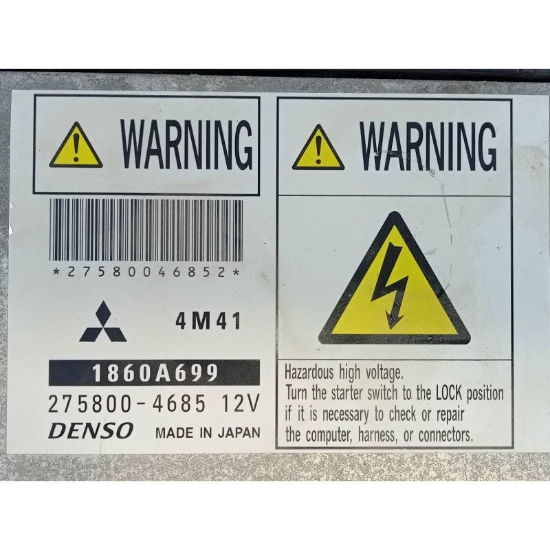 Recambio de centralita motor uce para mitsubishi montero (v80/v90) 3.2 di-d intense (3-ptas.) referencia OEM IAM 2758004685 1860