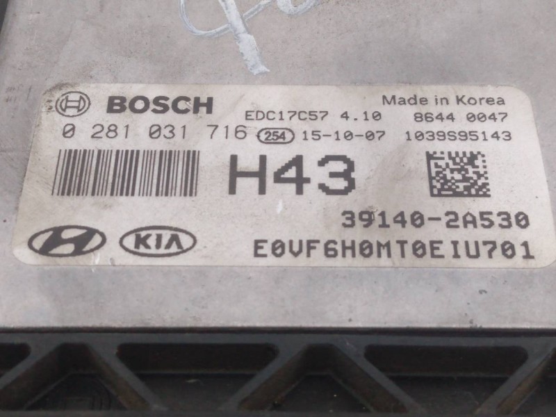 Recambio de centralita motor uce para hyundai i40 style referencia OEM IAM 0281031716 391402A530 E3-A3-14-2