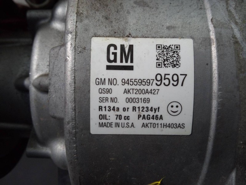 Recambio de compresor aire acondicionado para opel mokka x excellence referencia OEM IAM 945595979597  P3-A3-13-3