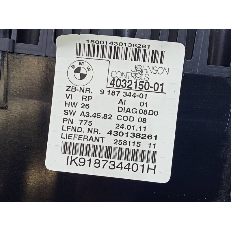 Recambio de cuadro instrumentos para bmw x1 (e84) sdrive 18d referencia OEM IAM 403215001 430138261 E3-A2-23-1