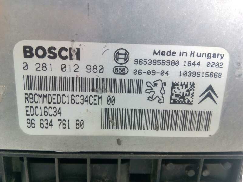 Recambio de centralita motor uce para citroën c4 picasso cool referencia OEM IAM 9663476280 0281012980 E3-B2-33-2