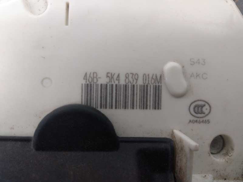 Recambio de cerradura puerta trasera derecha para volkswagen golf vi (5k1) advance referencia OEM IAM 46B5K4839016M  E2-A1-20-7