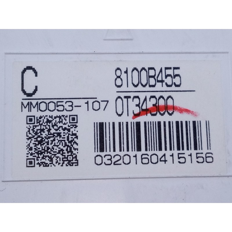 Recambio de cuadro instrumentos para mitsubishi asx (ga0w) 1.8 di-d cat referencia OEM IAM 8100B455  E3-A2-18-4