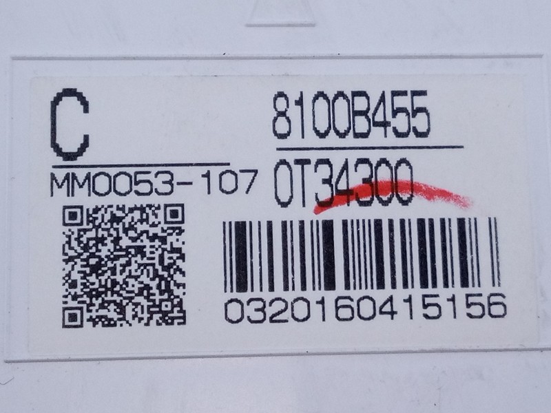 Recambio de cuadro instrumentos para mitsubishi asx (ga0w) 1.8 di-d cat referencia OEM IAM 8100B455  E3-A2-18-4
