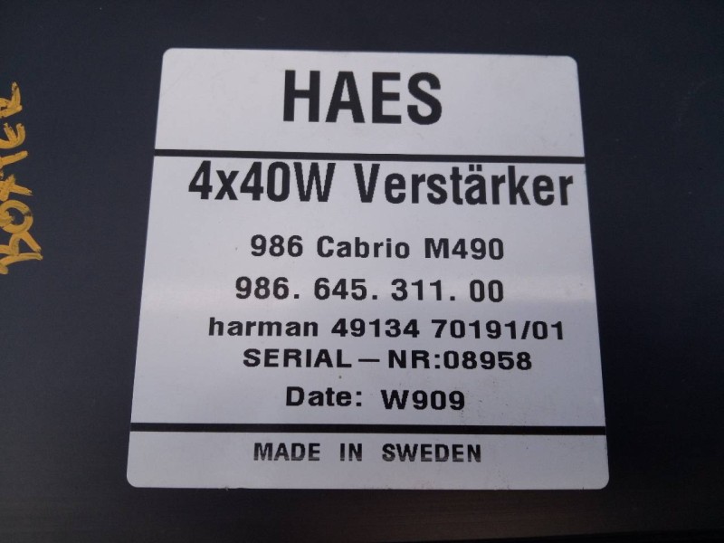 Recambio de amplificador para porsche boxster (typ 986) confort referencia OEM IAM 98664531100 4913470191 E3-B6-58-5