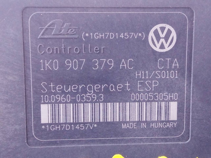Recambio de abs para volkswagen touran (1t2) advance referencia OEM IAM 1K0614517AF 1K0907379AC P3-B9-19-1