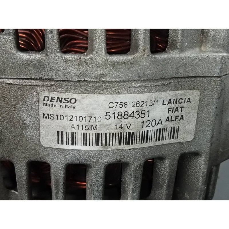 Recambio de alternador para fiat 500 l living (351) pop star referencia OEM IAM 51884351 MS1012101710 P3-B5-28-3