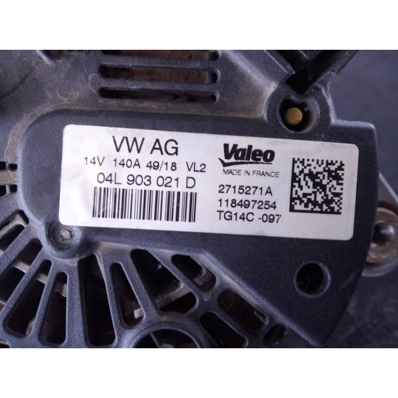 Recambio de alternador para seat ateca (kh7) xcellence referencia OEM IAM 04L903021D 118497254 P3-B5-4-2