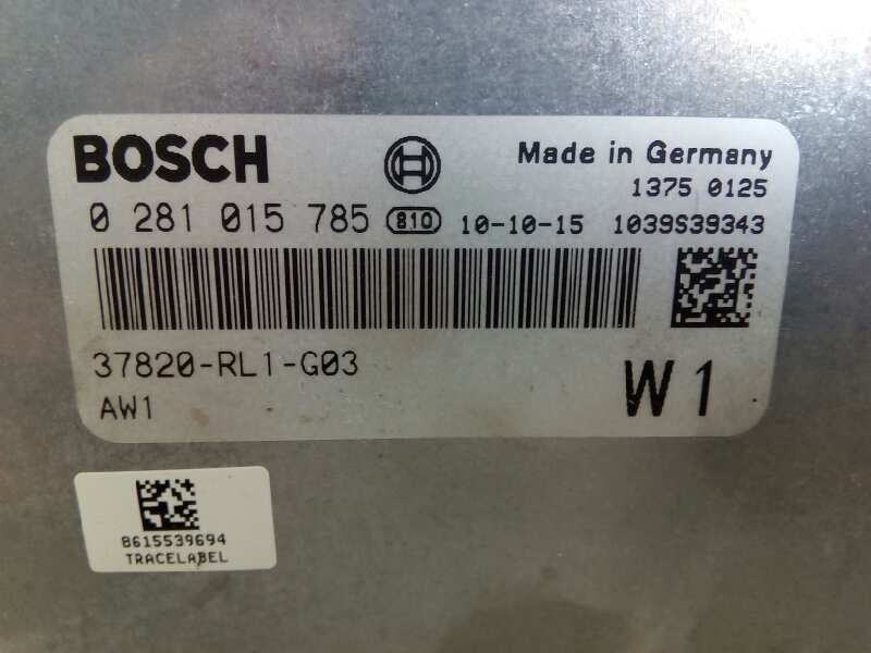Recambio de centralita motor uce para honda accord berlina (cu) executive referencia OEM IAM 37820RL1G03 0281015785 E3-B5-7-1