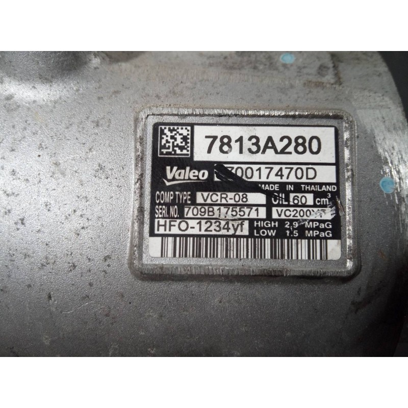 Recambio de compresor aire acondicionado para mitsubishi space star (a00) kaiteki referencia OEM IAM 7813A280  P3-A1-3-2