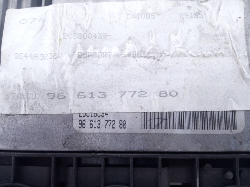 Recambio de centralita motor uce para citroën c4 berlina collection referencia OEM IAM 96613772B0  E3-B2-44-1