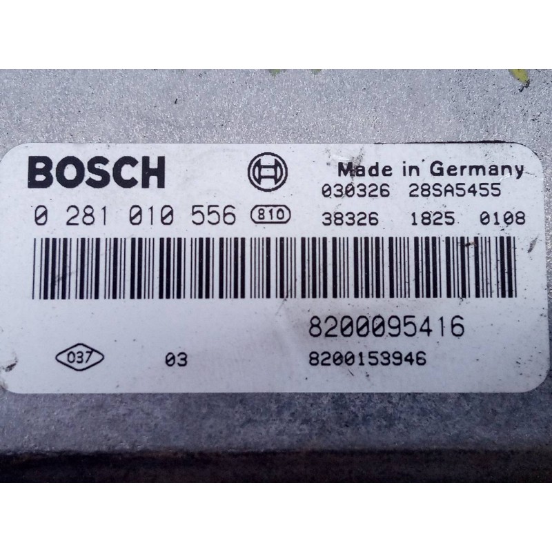 Recambio de centralita motor uce para renault laguna ii (bg0) authentique referencia OEM IAM 8200095416 0281010556 E2-A1-33-7