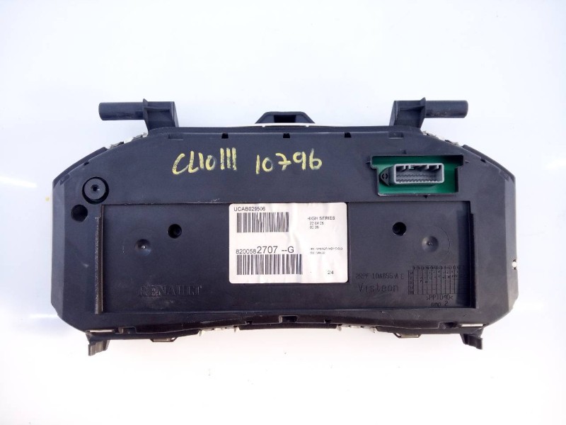 Recambio de cuadro instrumentos para renault clio iii exception referencia OEM IAM 8200582707  E2-A1-35-1