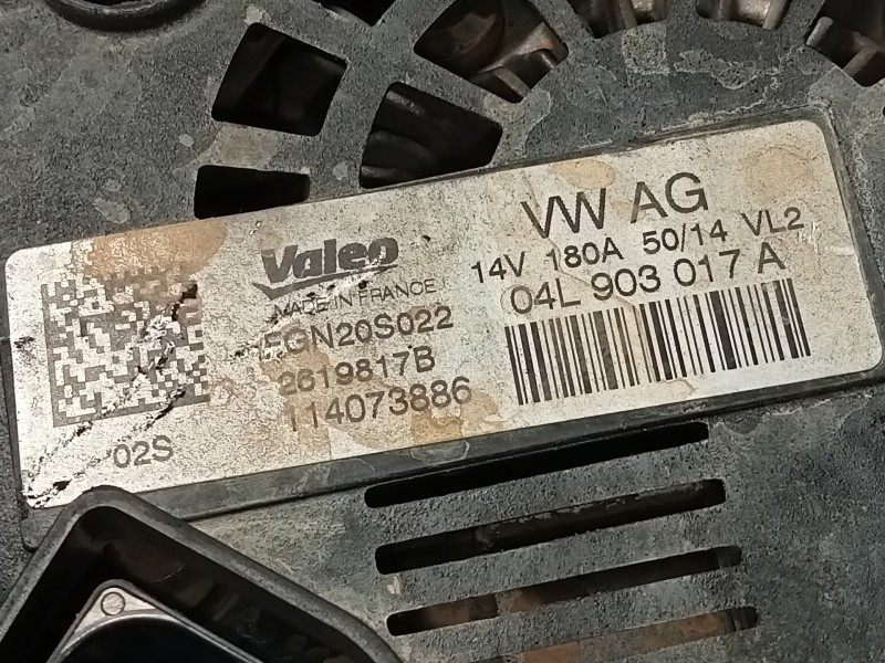 Recambio de alternador para audi a5 sportback (8t) 2.0 tdi (140kw) referencia OEM IAM 04L903017A  P3-B5-14-1