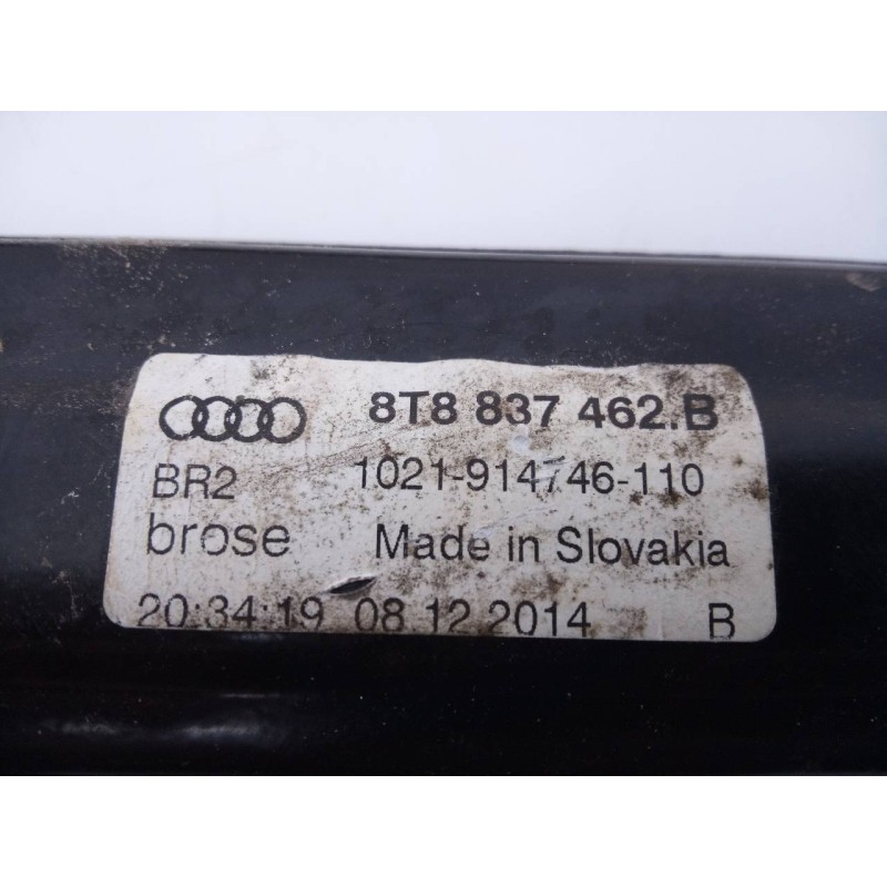 Recambio de elevalunas delantero derecho para audi a5 sportback (8t) 2.0 tdi (140kw) referencia OEM IAM 8T8837462B 1021914746110
