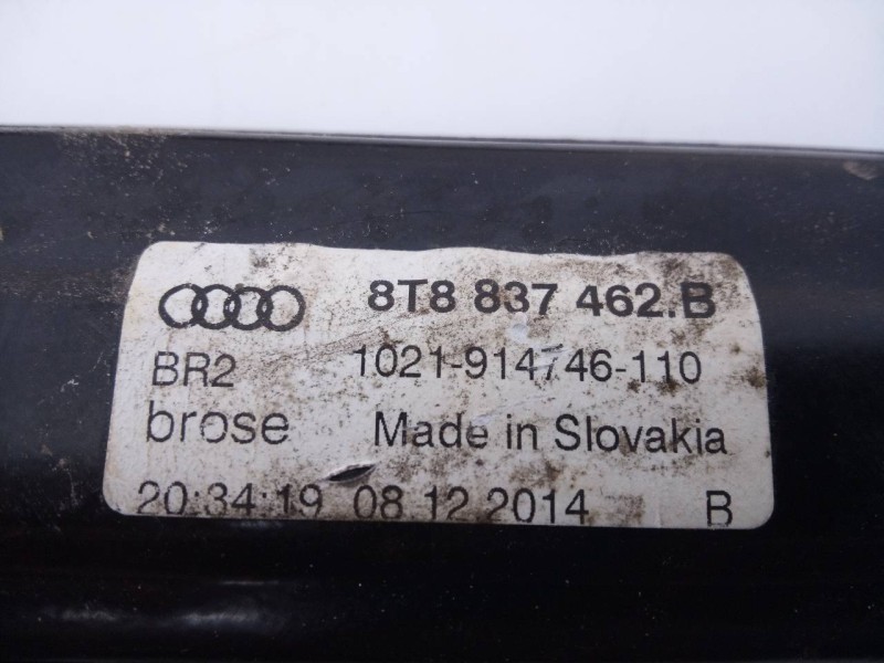 Recambio de elevalunas delantero derecho para audi a5 sportback (8t) 2.0 tdi (140kw) referencia OEM IAM 8T8837462B 1021914746110