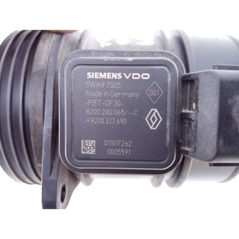 Recambio de caudalimetro para suzuki grand vitara jb (jt) 1.9 ddis turbodiesel referencia OEM IAM 8200280065 5WK97005 E3-B4-18-4