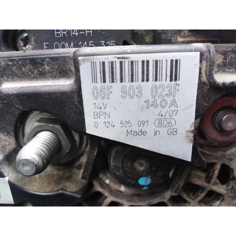 Recambio de alternador para volkswagen caddy ka/kb (2k) kombi referencia OEM IAM 06F903023F 036903024LX 
