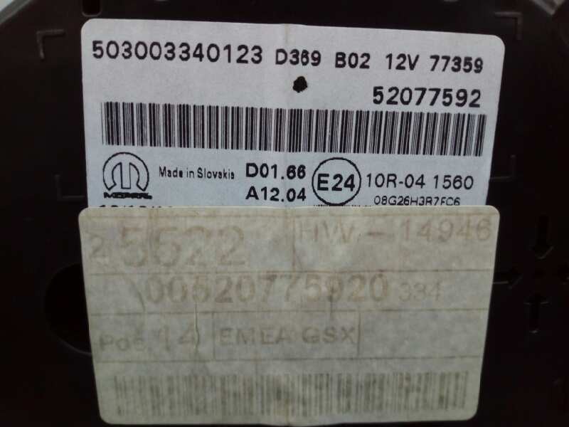 Recambio de cuadro instrumentos para fiat 500 x (334) pop referencia OEM IAM 503003340123 00520775920 E3-A4-24-3