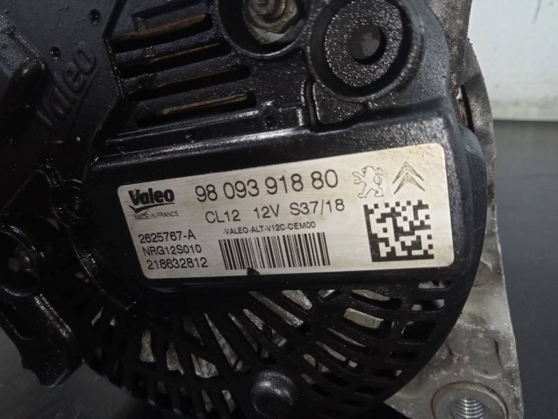 Recambio de alternador para citroën c-elysée exclusive referencia OEM IAM 9809391880 2625767A P3-A4-2-2