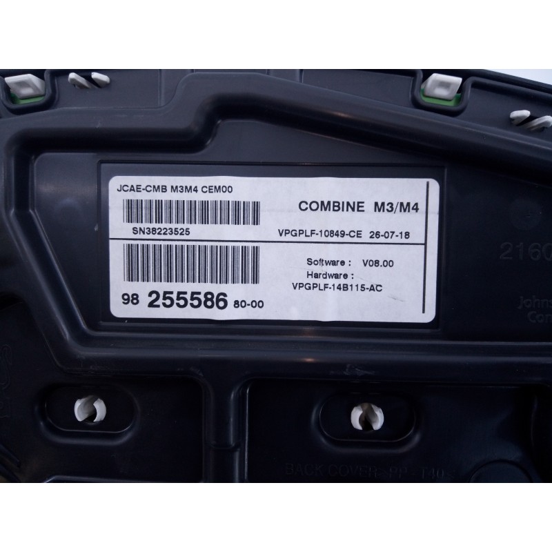 Recambio de cuadro instrumentos para citroën c-elysée exclusive referencia OEM IAM 9825558680  E3-B2-29-1