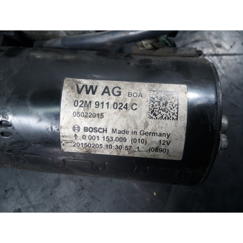 Recambio de motor arranque para volkswagen tiguan (5n2) advance bluemotion referencia OEM IAM 02M911024C  P3-B8-18-3