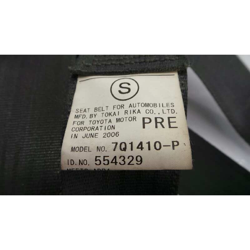 Recambio de cinturon seguridad delantero derecho para toyota rav 4 (a3) executive referencia OEM IAM 4800195 7Q1410P E2-B4-9-2