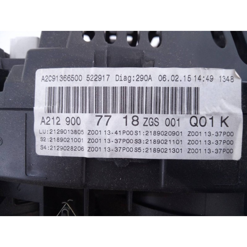 Recambio de cuadro instrumentos para mercedes-benz clase e (w212) lim. e 220 bluetec (212.001) referencia OEM IAM A2129007718  E