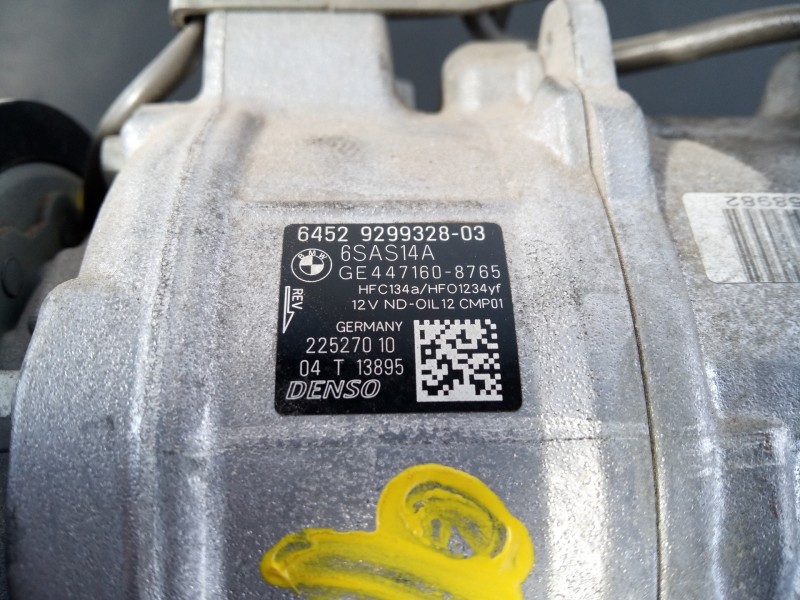 Recambio de compresor aire acondicionado para bmw serie 1 lim. (f20/f21) 118d referencia OEM IAM 6452929932803 22527010 P3-A1-33