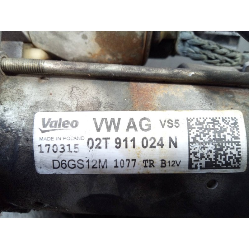 Recambio de motor arranque para seat ibiza (6j5) reference i-tech 30 aniversario referencia OEM IAM 02T911024N  P3-B7-12-2