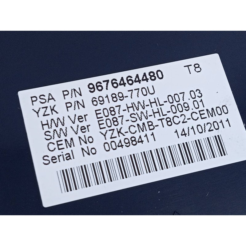 Recambio de cuadro instrumentos para peugeot 3008 active referencia OEM IAM 9676464480 9674982480 E3-B2-30-3
