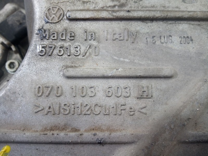 Recambio de carter aceite para volkswagen touareg (7la) 2.5 tdi dpf referencia OEM IAM 070103603H  P1-B5-14