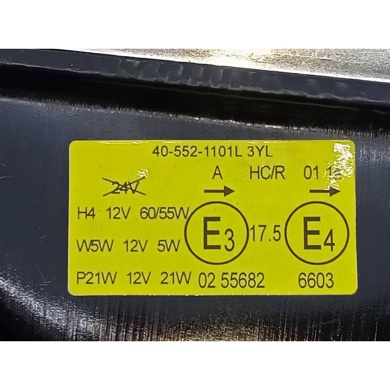 Recambio de faro izquierdo para citroën c15 referencia OEM IAM 405521101L3YL  E1-A4-43-2