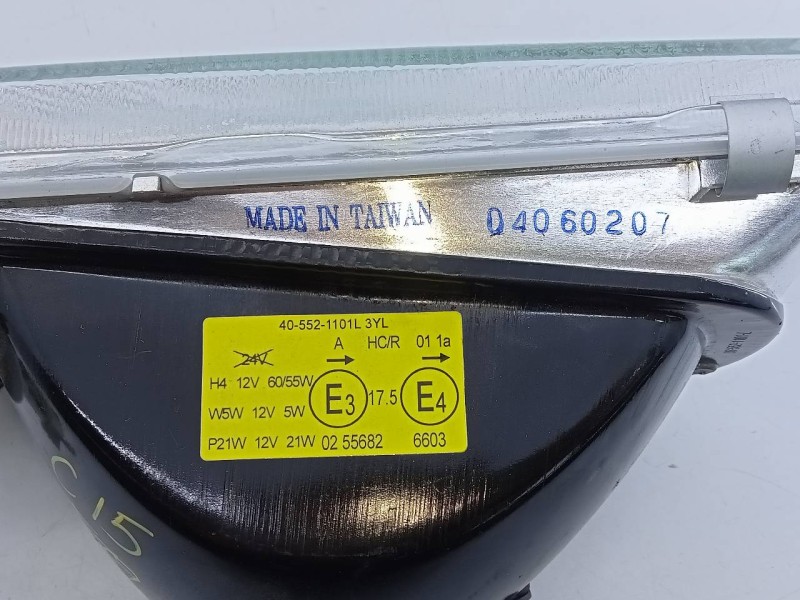 Recambio de faro izquierdo para citroën c15 referencia OEM IAM 405521101L3YL  E1-A4-43-2