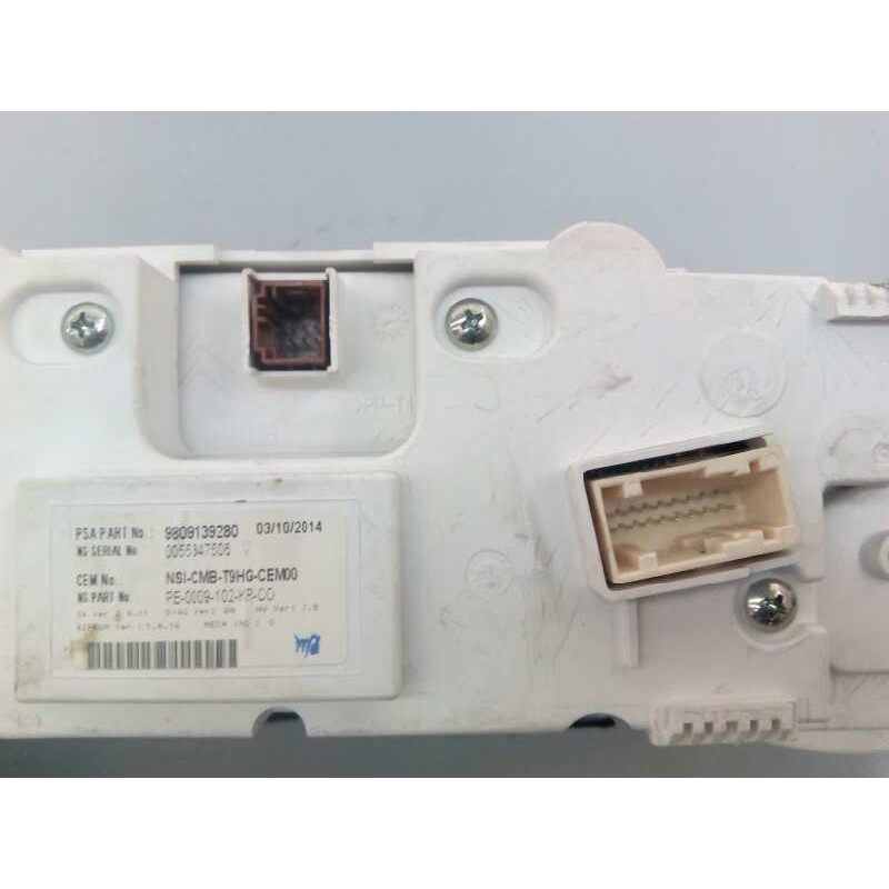 Recambio de cuadro instrumentos para peugeot 308 active referencia OEM IAM 9809139280  E3-B2-34-3